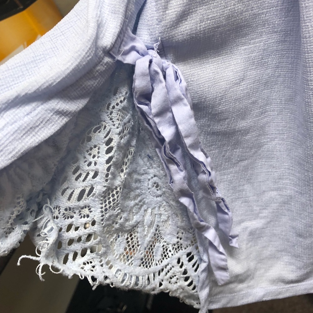 Periwinkle maternity top - Picture 3 of 3